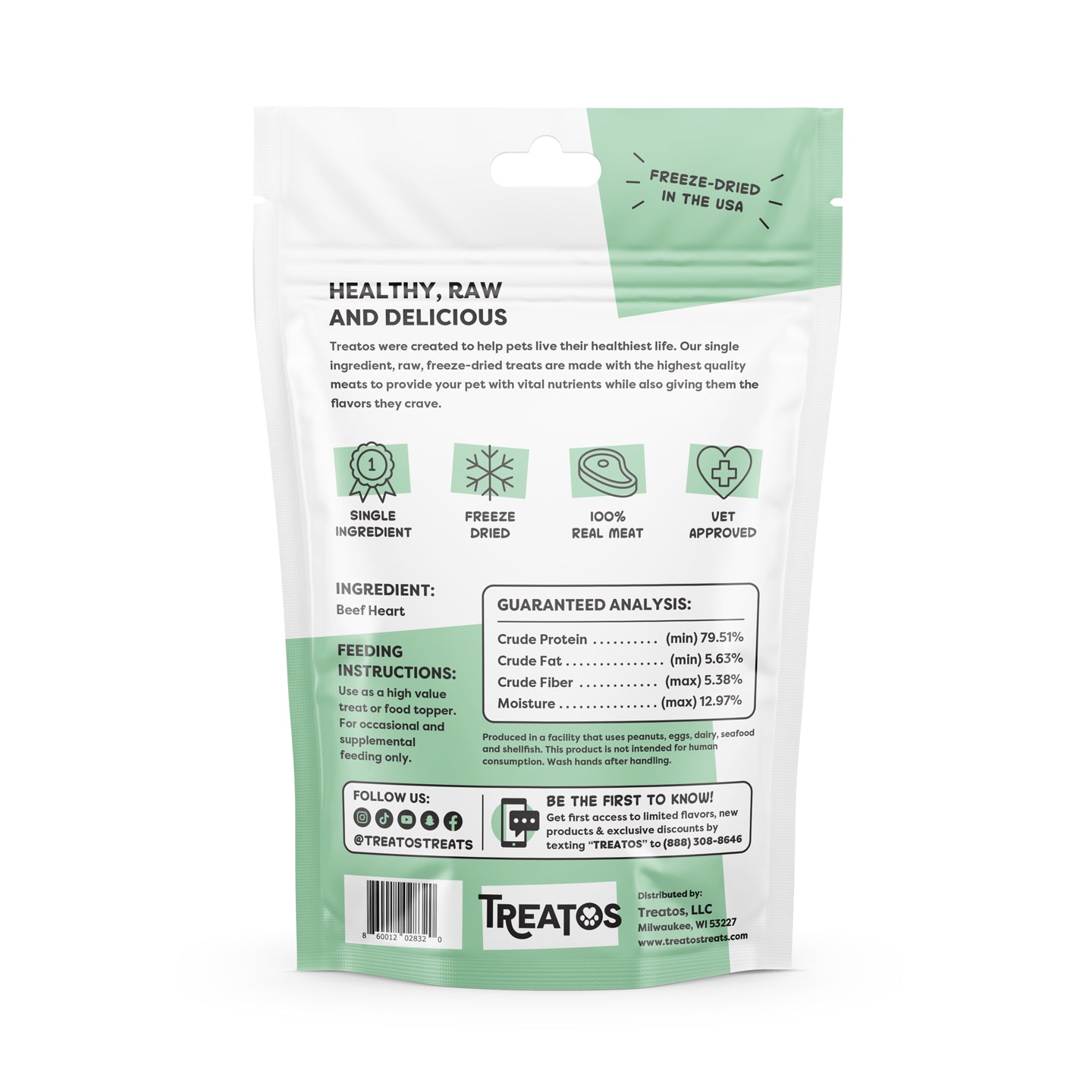 Freeze Dried Beef Heart Treats